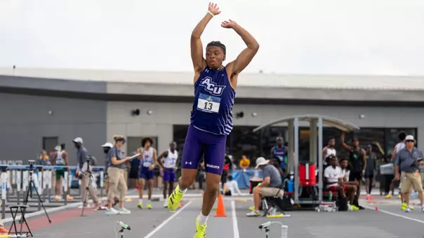 Arthur Jenkins competes in the triple jump at the NCAA West First Round in Fayetteville, Ark. on May 29, 2026