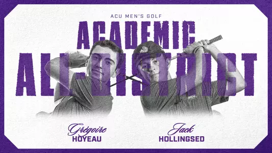 2026 Men's Golf CSC Academic All-District Graphic