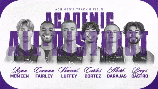 ACU men's track and field 2026 Academic All-District graphic