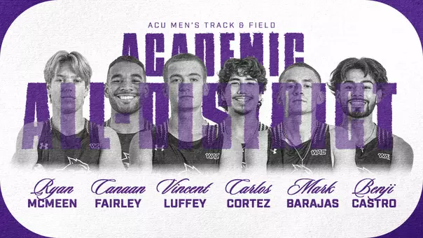 ACU men's track and field 2026 Academic All-District graphic