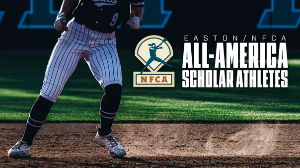 ACU softball NFCA All-America Scholar-Athlete graphic