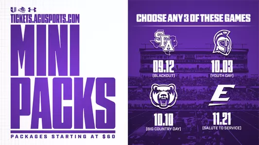 ACU football mini packs on sale graphic 2026