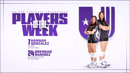 Hannah Gonzalez and Brennan Ramirez UAC Weekly Awards Graphic