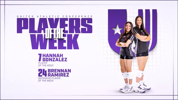Hannah Gonzalez and Brennan Ramirez UAC Weekly Awards Graphic