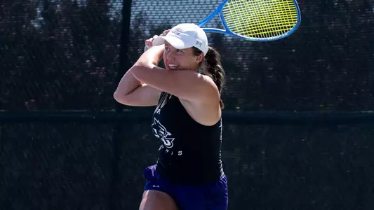 Jess Board hits a shot during day one of the ACU Invite on Sept. 18, 2026.