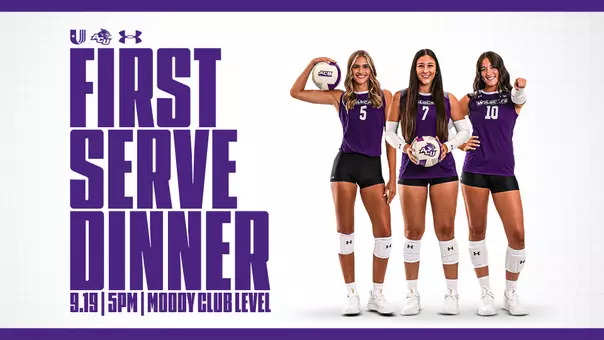 Volleyball 2026 First Serve Dinner Graphic