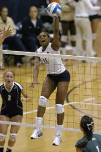 Volleyball Grabs First Conference Win at Buffalo Image