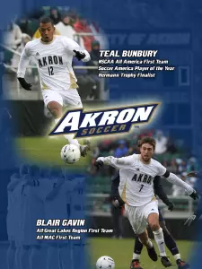 Akron's Bunbury, Gavin to Enter MLS SuperDraft Image