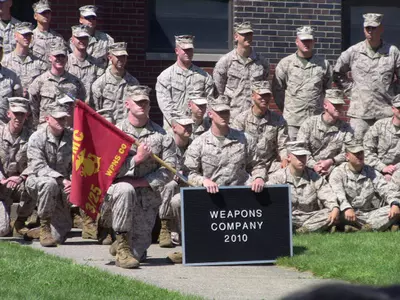 Track & Field Collects Items For U.S. Marine Company Image