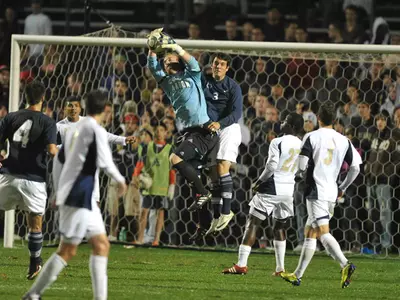 Men's Soccer Upset at Michigan in Overtime Image