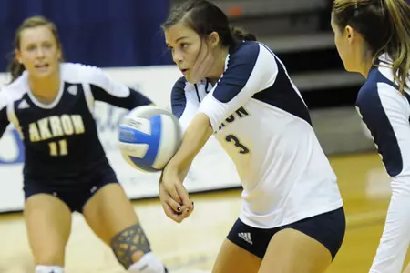 Volleyball Falls at Kent State 3-1, Jarvis Gets 1000th Career Kill Image