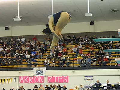 Swimming and Diving Dropped by Oakland at Ocasek Natatorium Image