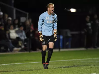Men's Soccer Crowns New Shutouts Leader In 1-0 Win At Ohio State Image