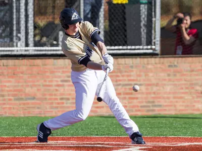 Iowa Uses Early Barrage to Down Akron Baseball Image