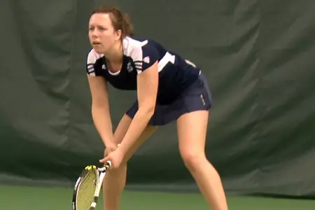 Tennis Downs Ball State 7-0 to Even League Record Image