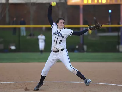 Akron Softball Splits Doubleheader at Robert Morris Image