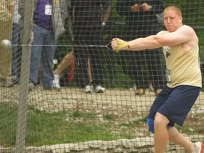Hubbard Takes Down School Record In Hammer Throw Image