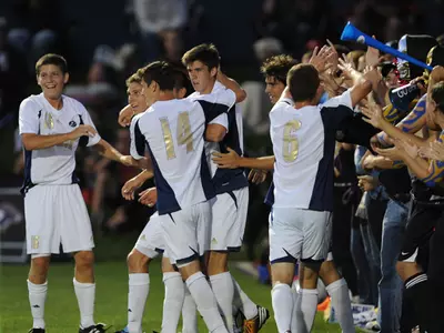 Men's Soccer Blitzes No. 11 South Florida With Four Second-Half Goals Image