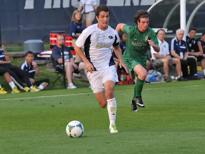 Men's Soccer Takes Care Of Furman, Wins CofC Tournament Image
