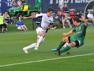 Men's Soccer Comes From Behind To Stun Rutgers 2-1 In 2OT Image