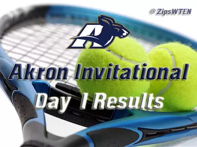Women's Tennis Akron Invitational: Day 1 Results Image