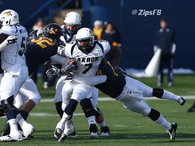 Football Falls 27-24 at Kent State in Battle for the Wagon Wheel Image