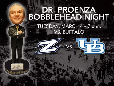 Men's Basketball to Honor Dr. Proenza with Bobblehead Giveaway Image