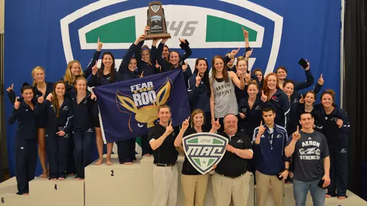 Swimming and Diving Captures Program's First MAC Championship Image
