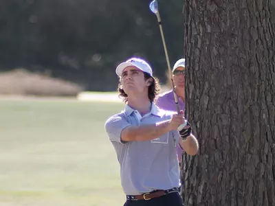 Men's Golf Climbs Seven Spots on Day Two of Furman Intercollegiate Image