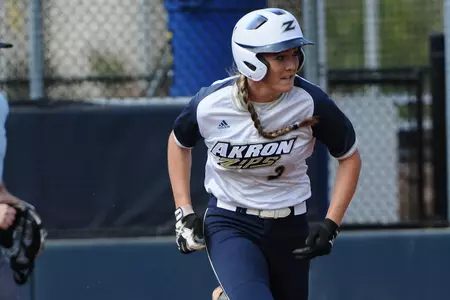 Softball launches four home runs in doubleheader split with Northern Illinois Image