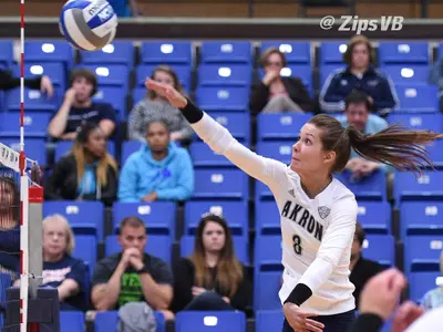 Volleyball stopped short by Miami (Ohio) in four sets Image