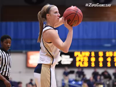 Plybon's six three-pointers spark Akron to 65-48 victory over Eastern Michigan Image