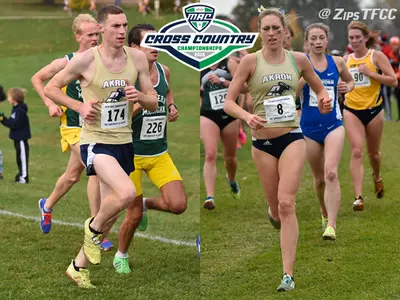 Murphy and Roth Pace Akron at MAC Cross Country Championships Image