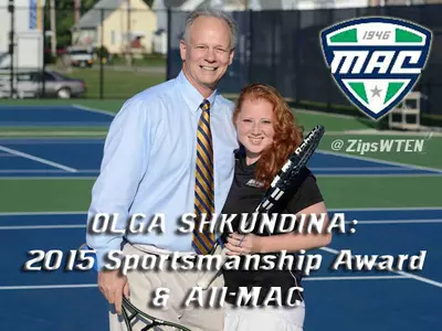 Shkundina Earns Sportsmanship Award, All-MAC Honors Image