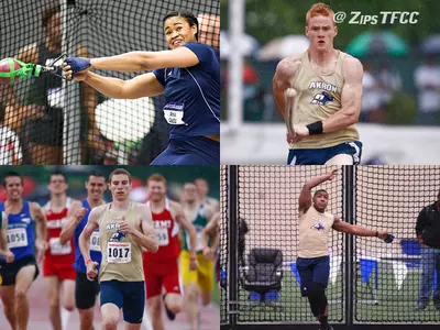 Akron earns four NCAA Championship bids in second-day action at NCAA East Preliminary Round Image