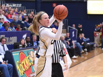Brown and Plybon Spark Akron to 69-61 Victory at Buffalo Image