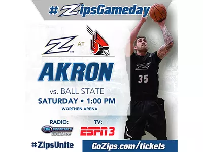 Zips Travel to Ball State for a Saturday Matinee Game Image