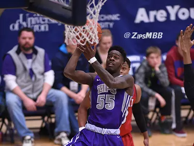 Zips' Strong Performance Leads to a 73-64 Win Over Ball State Image