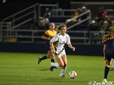 Zips Soccer Fights but Drops 4-0 to Kent State Image