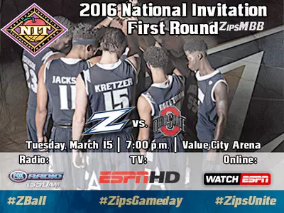 Battle for Ohio First Round NIT Matchup, No. 6 Akron Zips at No. 3 Ohio State Image