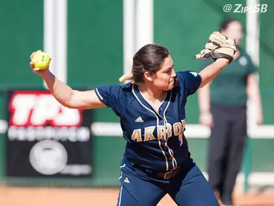Strong Pitching Helps Akron Split Day Two of Rebel Spring Games Image