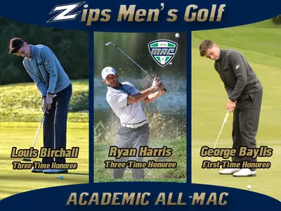Men's Golf Places Three on Academic All-MAC Squad Image