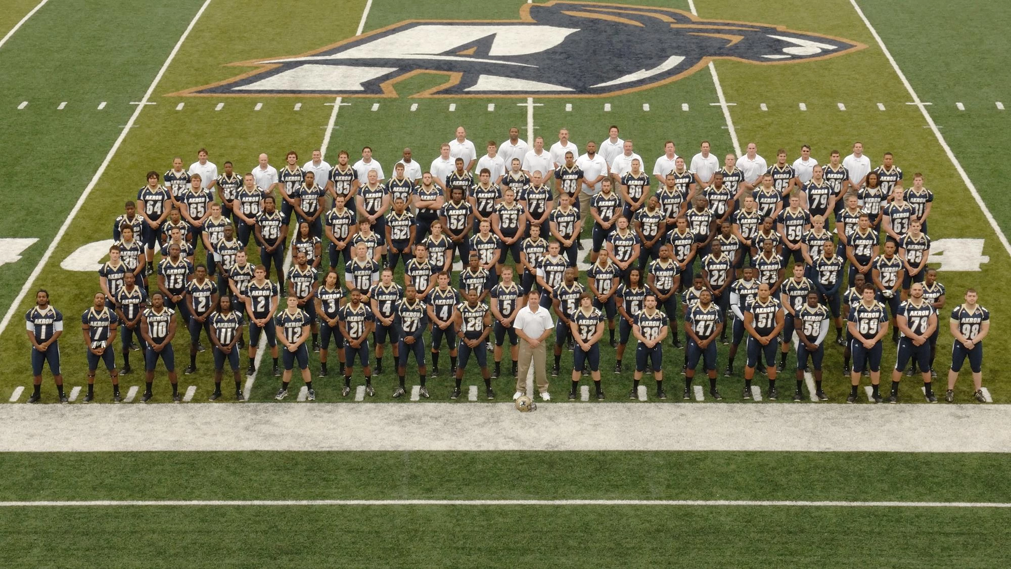 2009 Akron Football Team Photo