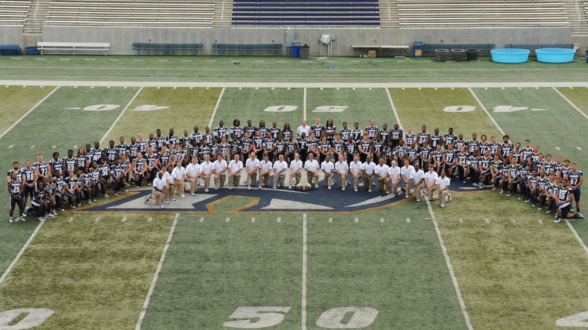 2013 Akron Football Team Photo