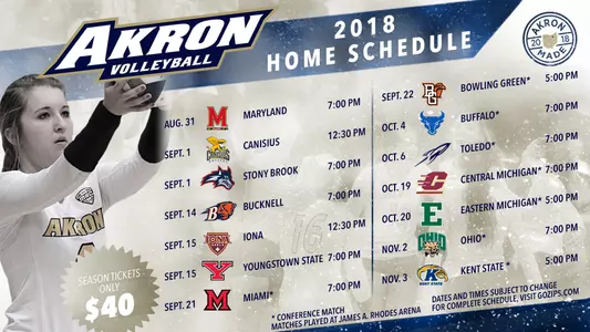 2018 VB Schedule