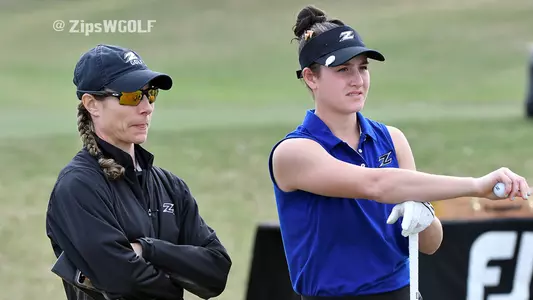 Coach Jenny King and Abbie Pearce
