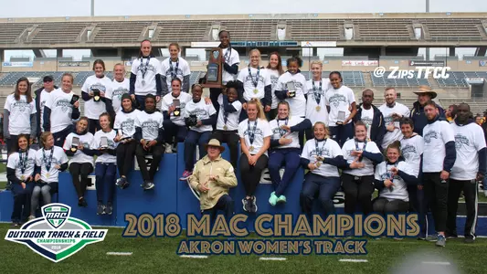 Akron Women's Outdoor Track 2018 MAC Champions - 5/12/18