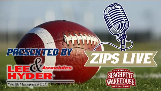 2018 Zips LIVE Football Graphic