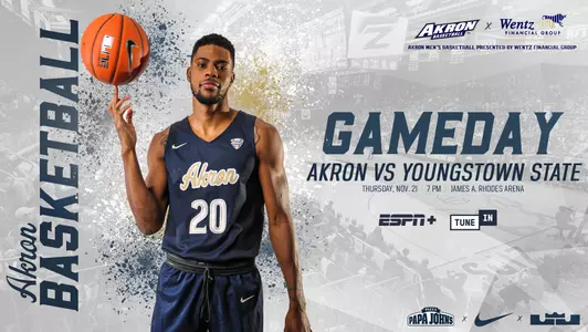 Akron MBB vs YSU