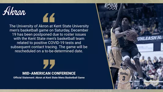 Akron/Kent Postponed Dec. 19